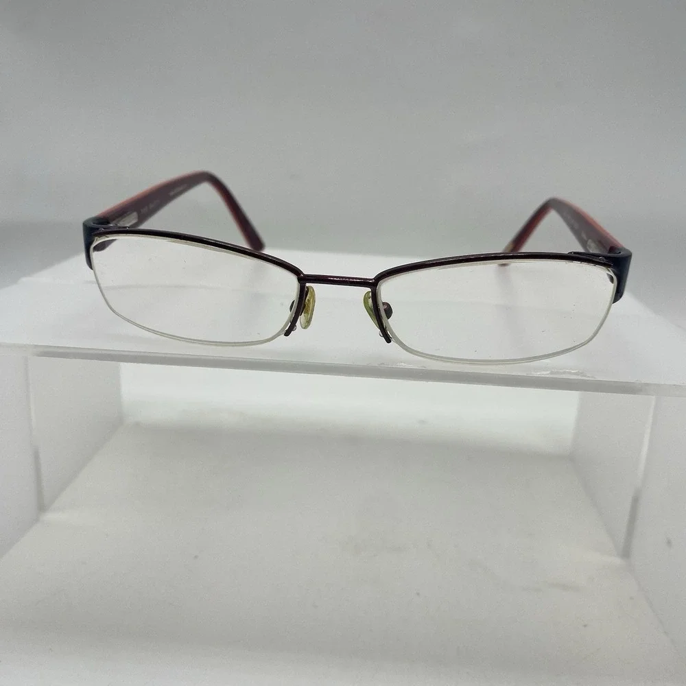 Ted Baker Eyeglasses FRAME ONLY  Topsy B150 Half Rim 52-17-135 Burgundy 539